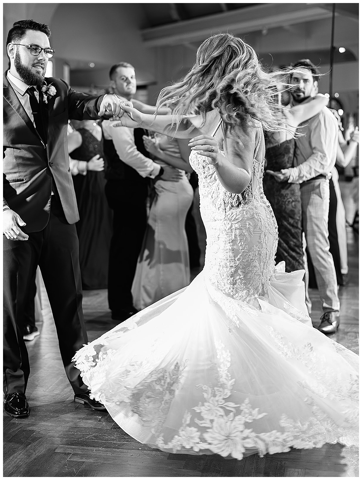 Bride shares a dance for Kayla Bouren Photography