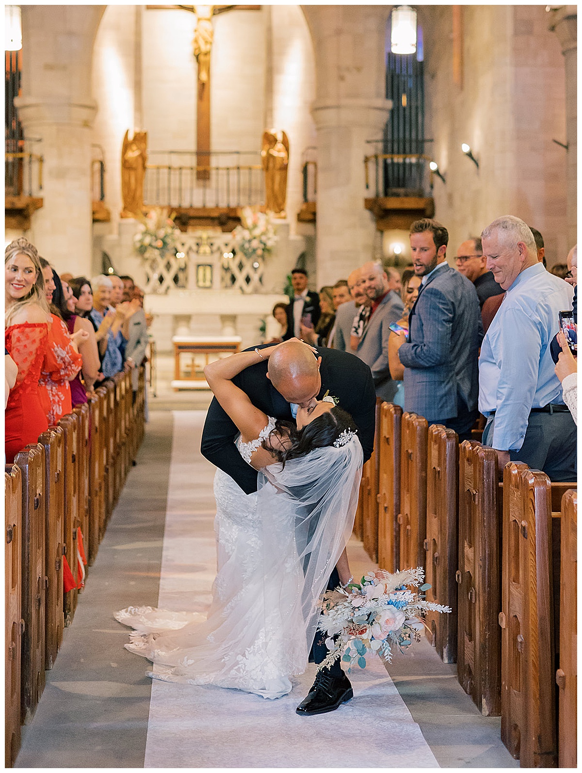 Couple share a kiss for  Detroit Wedding Photographer