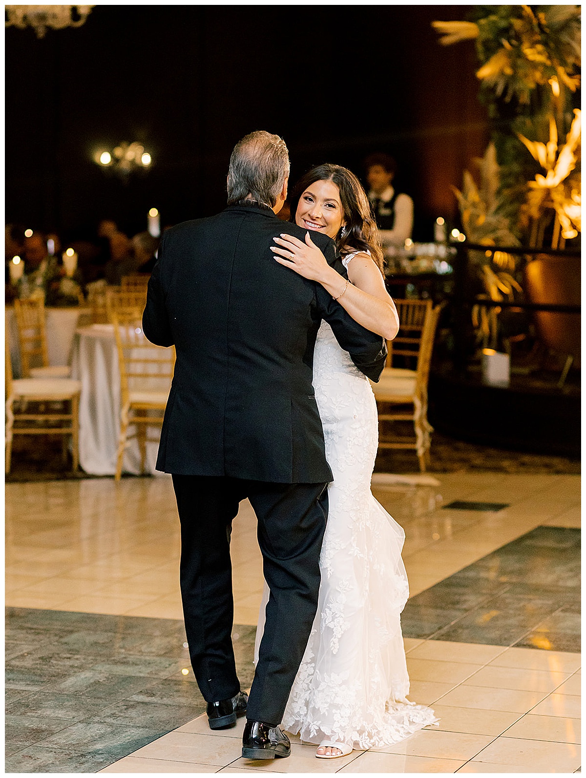  Father and daughter dance together for Detroit Wedding Photographer