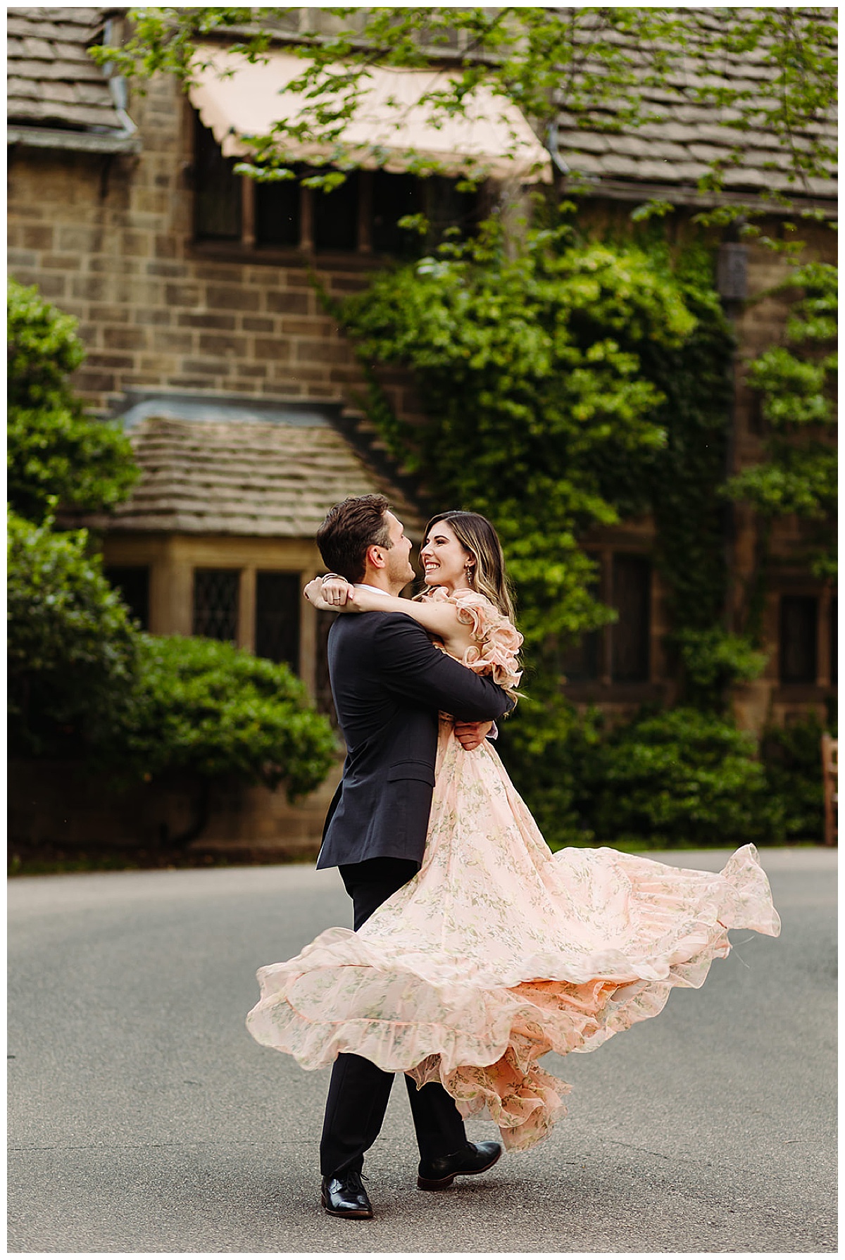 Man and woman dance together for Detroit Wedding Photographer 