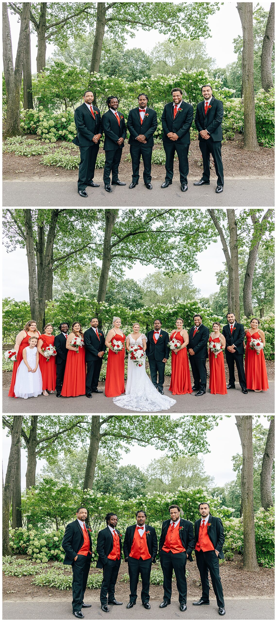 Wedding party celebrate happy couple for Detroit Wedding Photographer