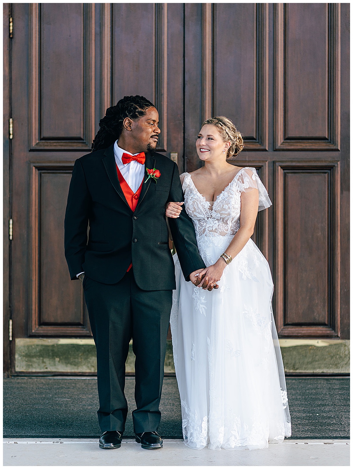 Couple stand together for Detroit Wedding Photographer