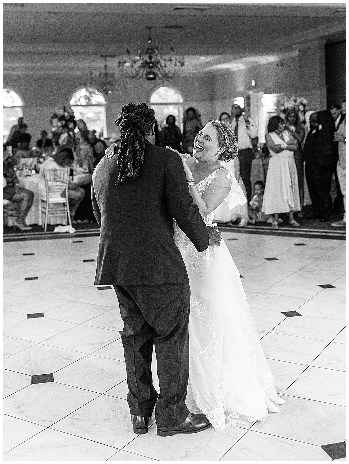 Couple smile and laugh together for Detroit Wedding Photographer