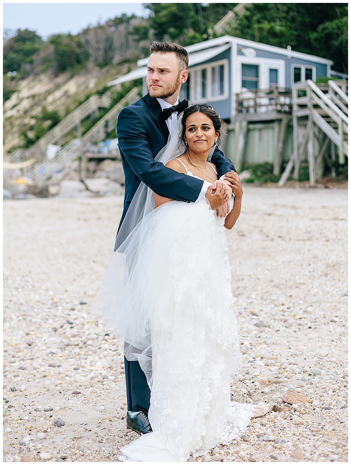 Couple stand close together for Kayla Bouren Photography