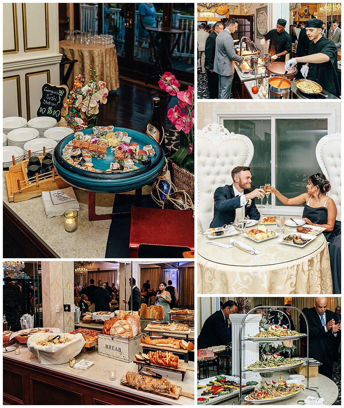 Bride and groom share delicious food for Detroit Wedding Photographer