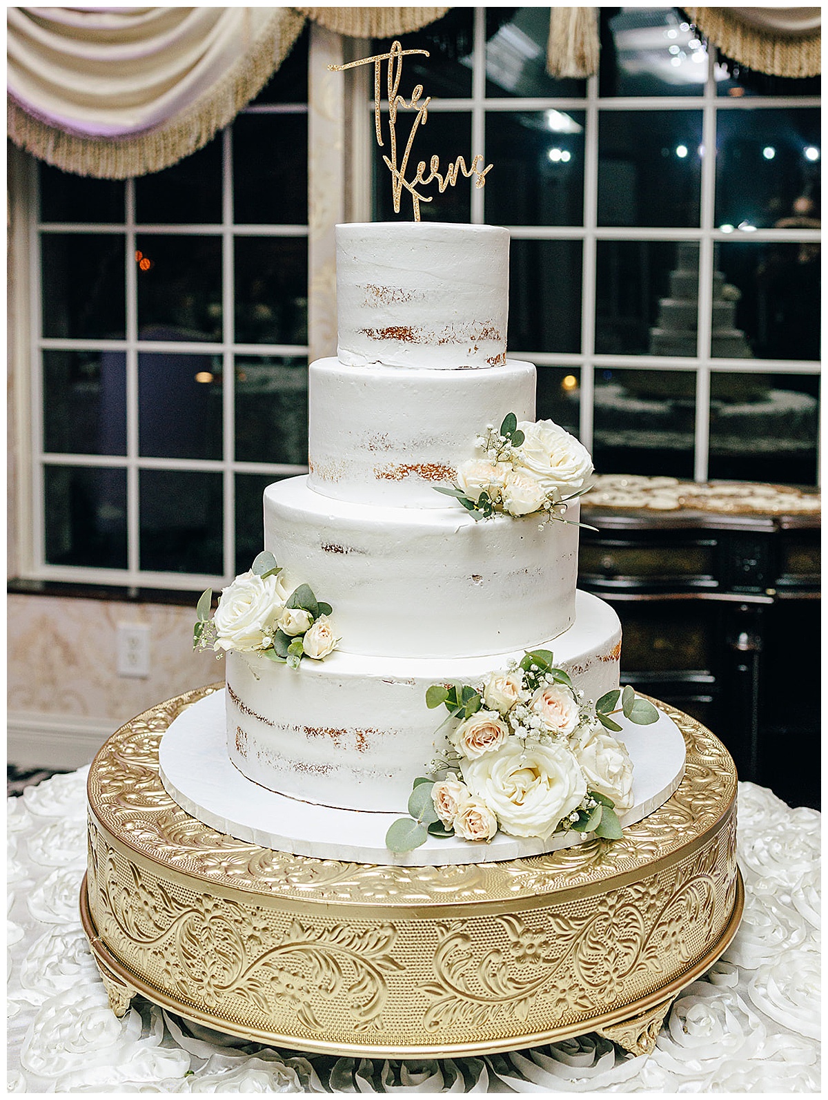 Wedding cake for Kayla Bouren Photography