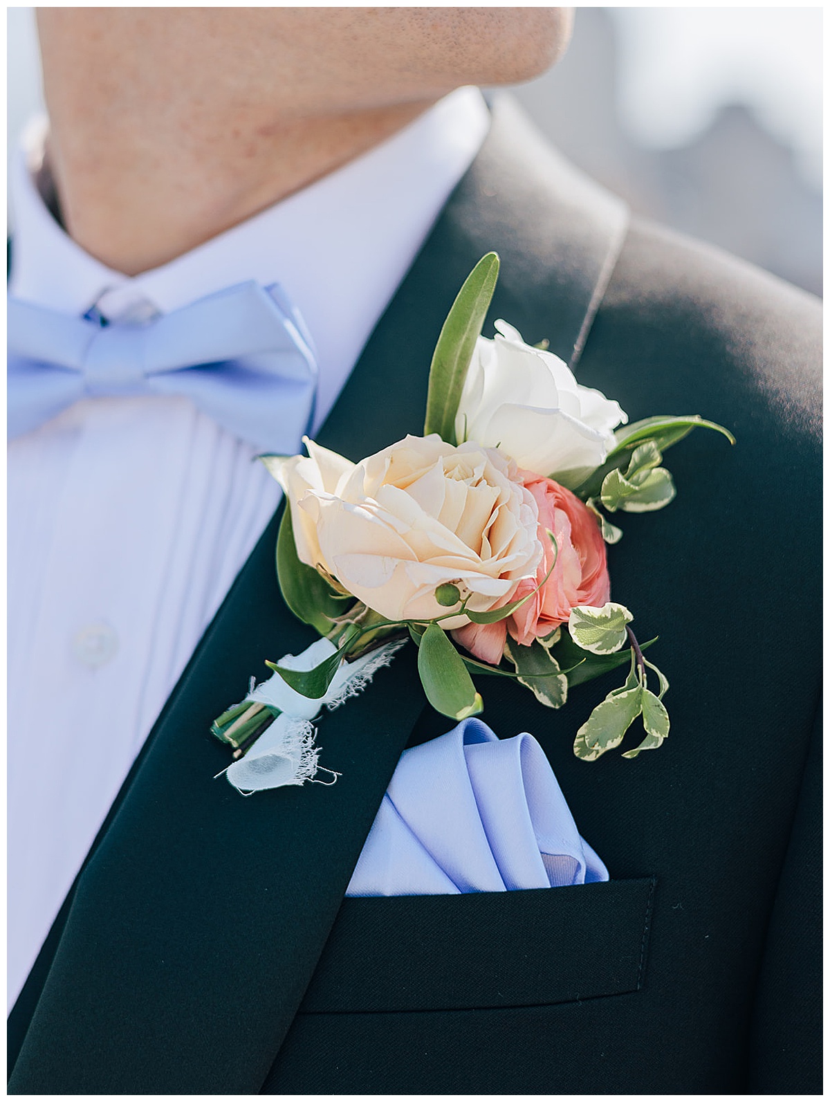 colorful boutonniere for Kayla Bouren Photography