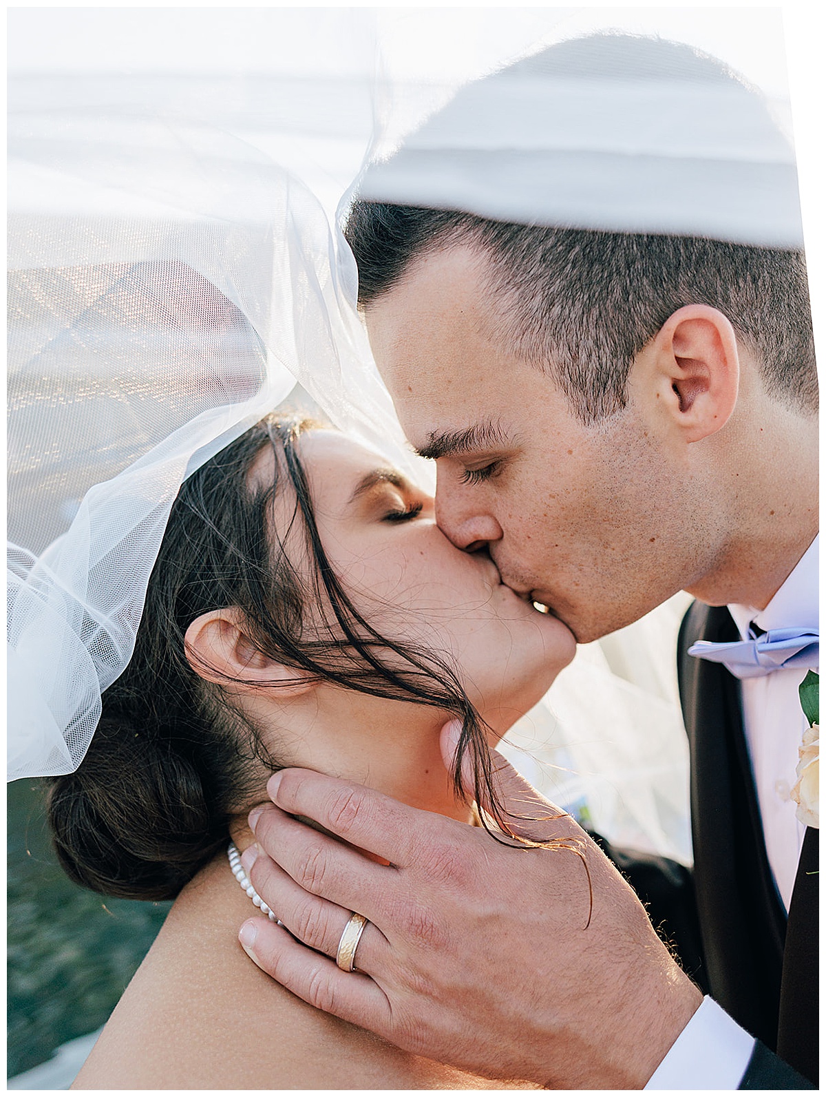 intimate kiss from husband and wife for Kayla Bouren Photography