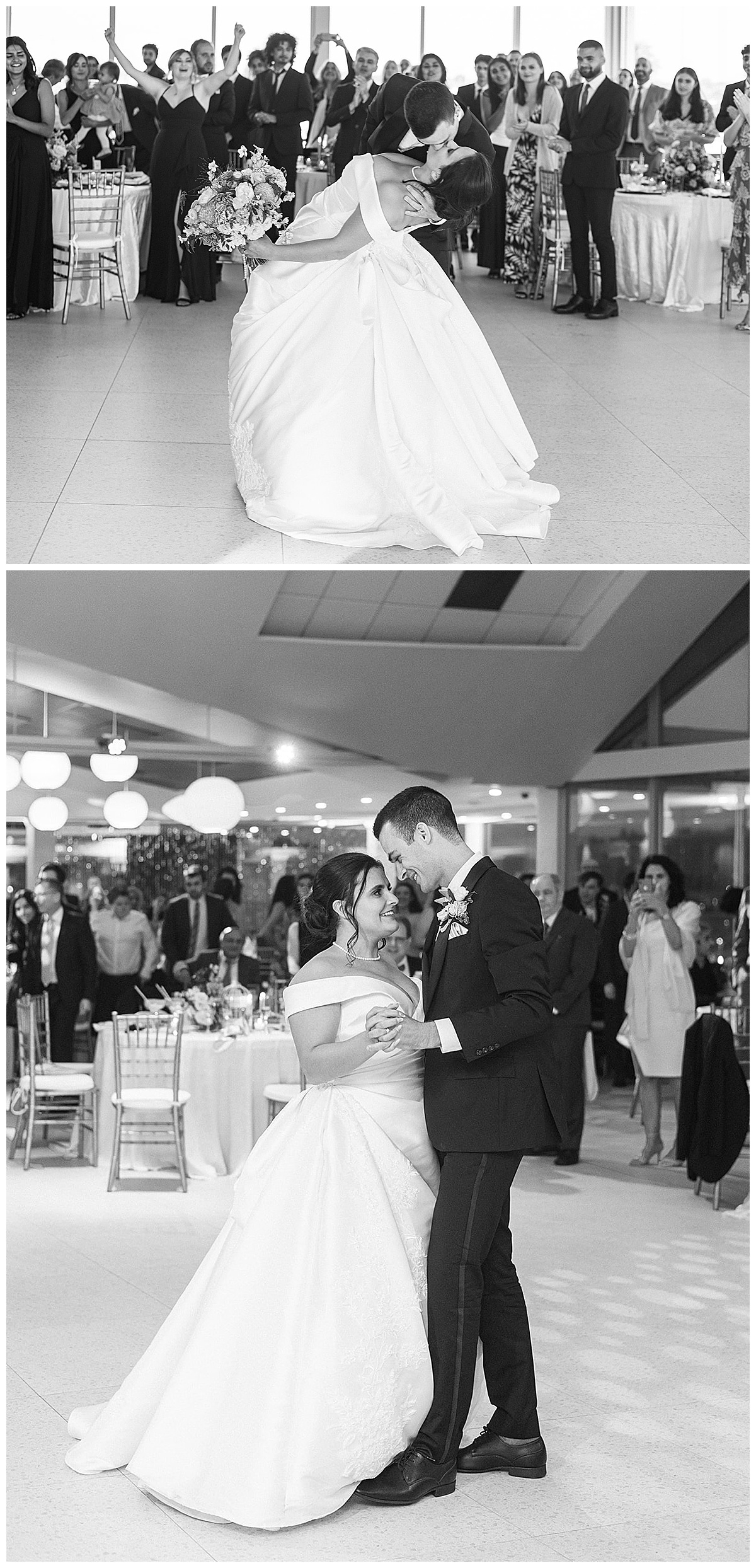 Couple share their first dance for Detroit Wedding Photographer