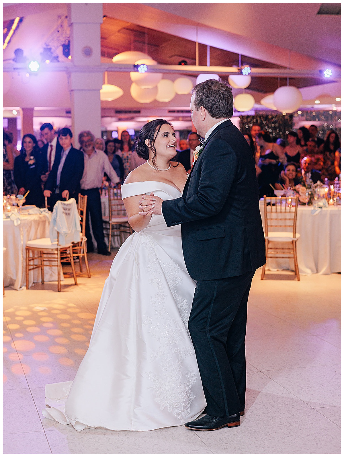 Father and daughter dance together for Kayla Bouren Photography