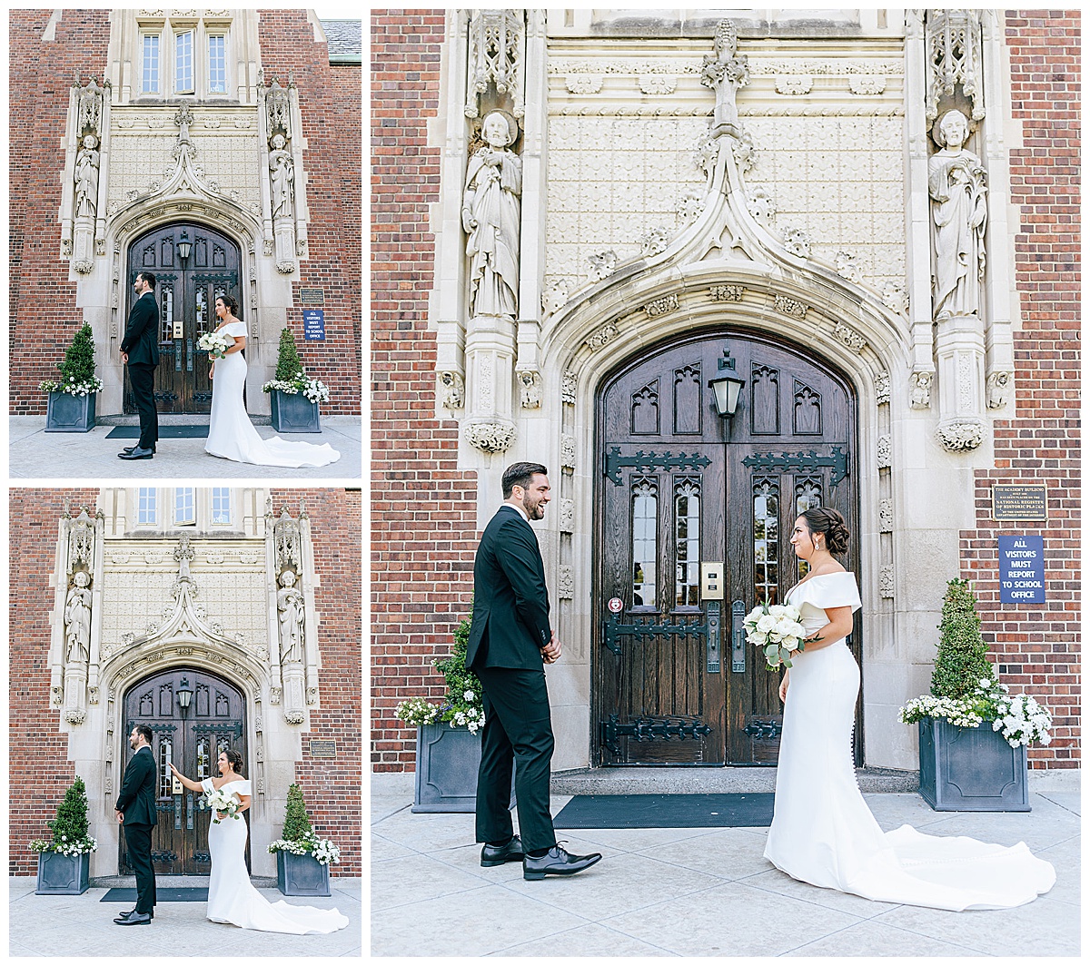 First look for Detroit Wedding Photographer 