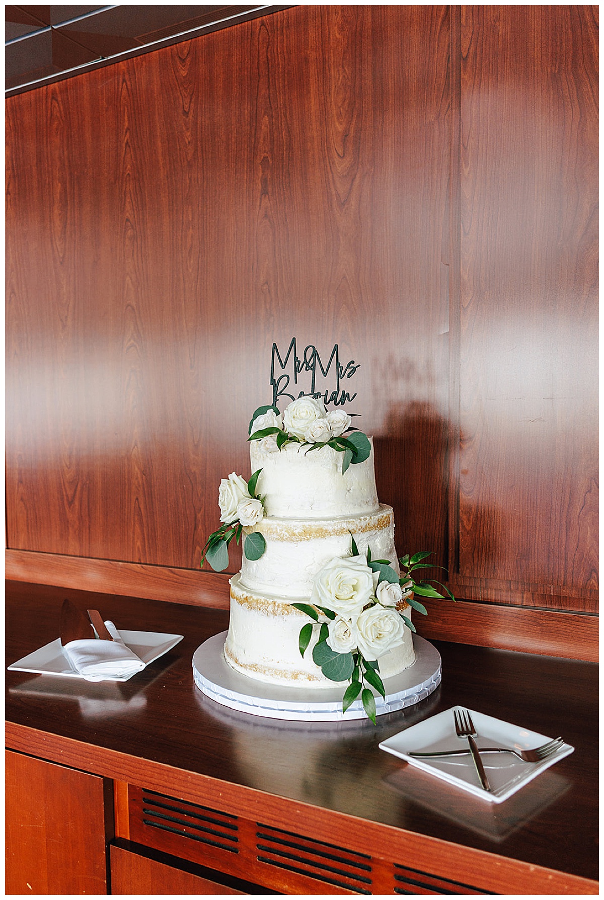 Wedding cake by Kayla Bouren Photography