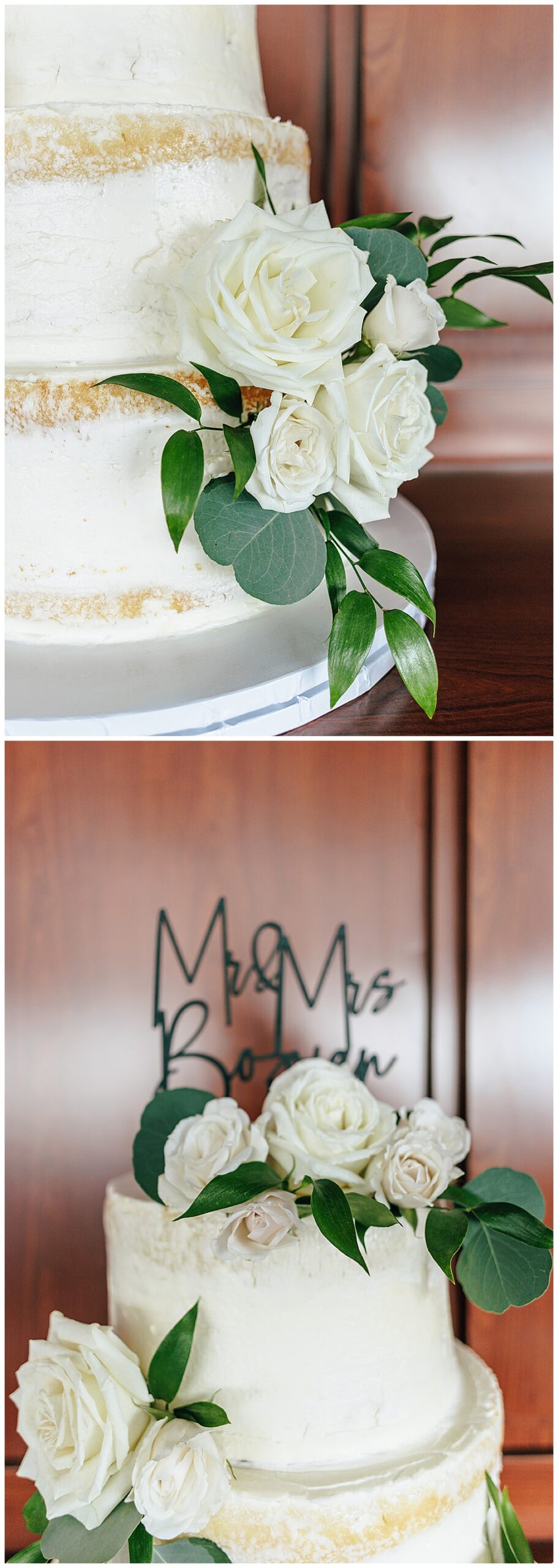 Cake details during a Yacht Charter Wedding 