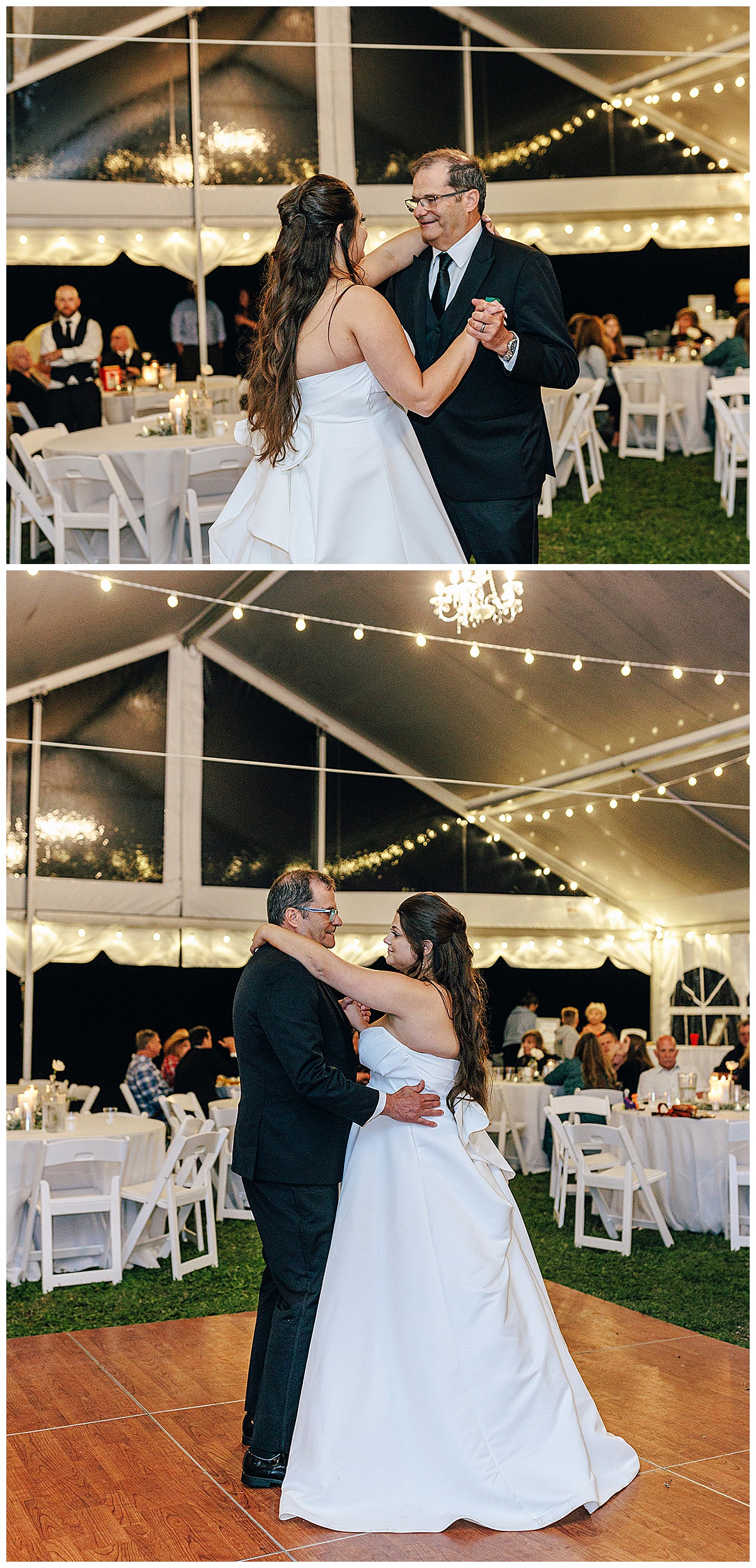 Father and daughter dance together for Detroit Wedding Photographer